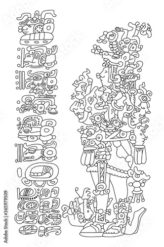 the mayan figure the counting of the time