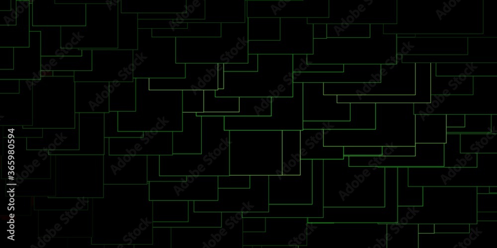 Dark Green vector template with rectangles. New abstract illustration with rectangular shapes. Best design for your ad, poster, banner.