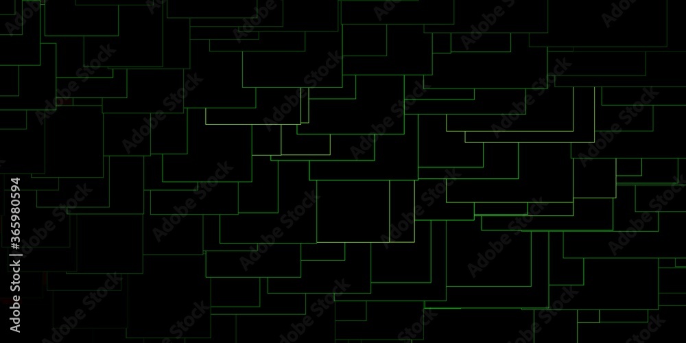 Dark Green vector template with rectangles. New abstract illustration with rectangular shapes. Best design for your ad, poster, banner.
