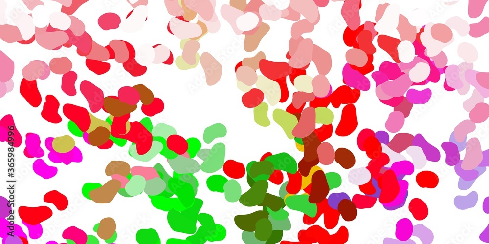 Light pink, green vector pattern with abstract shapes. Light pink, green vector pattern with abstract shapes.
