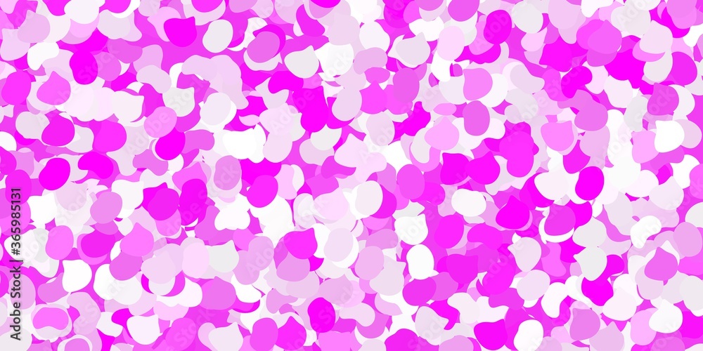 Light purple, pink vector background with random forms. Light purple, pink vector background with random forms.