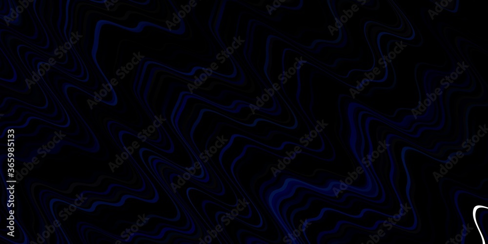 Dark BLUE vector template with curves. Abstract gradient illustration with wry lines. Smart design for your promotions. Dark BLUE vector template with curves. Abstract gradient illustration with wry lines. Smart design for your promotions.