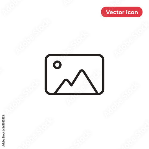 Photo icon vector. Image sign