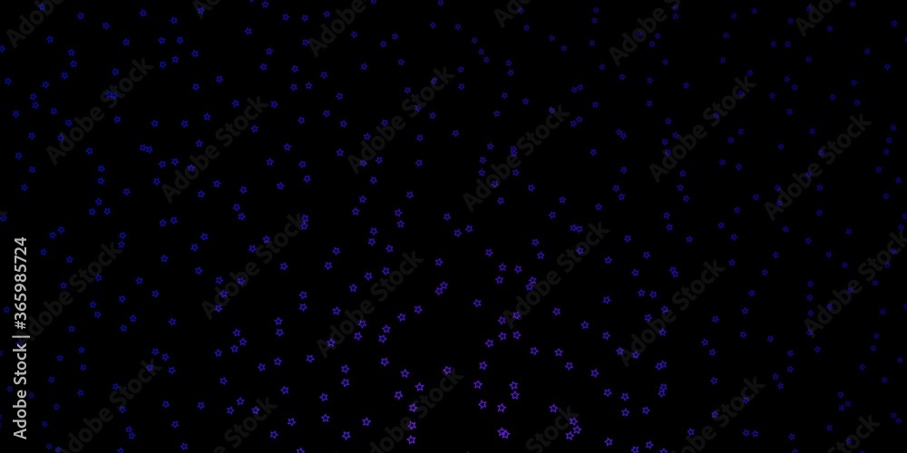 Dark Blue, Red vector texture with beautiful stars. Colorful illustration in abstract style with gradient stars. Pattern for new year ad, booklets.