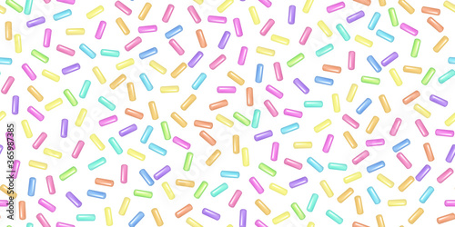 Sweet confetti seamless pattern