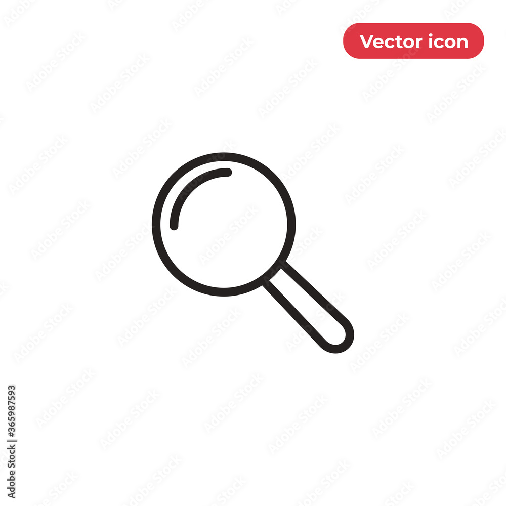 Search icon vector. Magnifying sign Search icon vector. Magnifying sign
