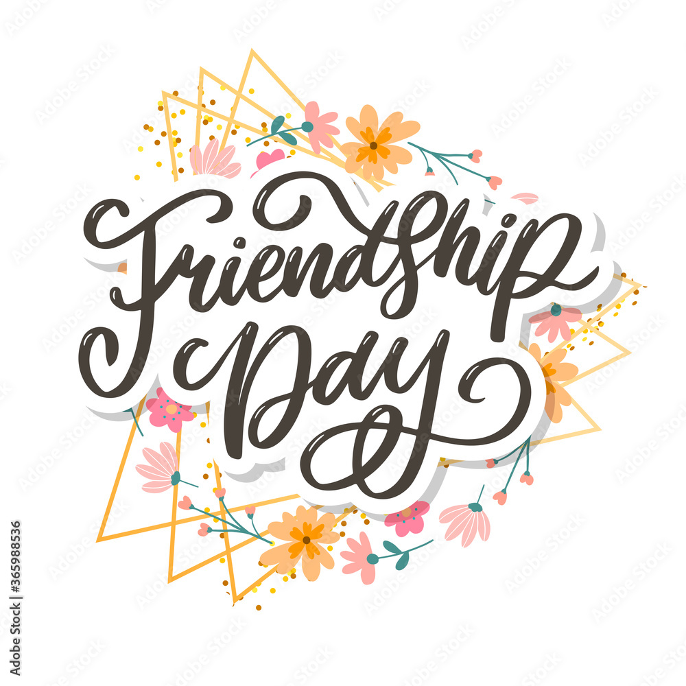 Beautiful Illustration Of Happy Friendship Day,Decorated Greeting Card Design. Beautiful Illustration Of Happy Friendship Day,Decorated Greeting Card Design.