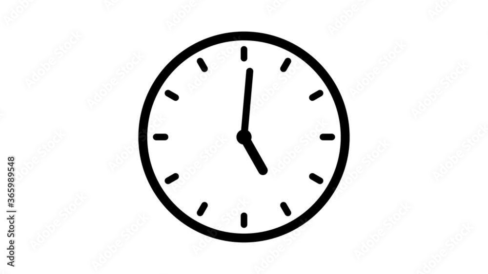 Clock Animation in 12 Hour Loop animation with optional luma matte. Alpha Luma Matte included. 4k video Clock Animation in 12 Hour Loop animation with optional luma matte. Alpha Luma Matte included. 4k video