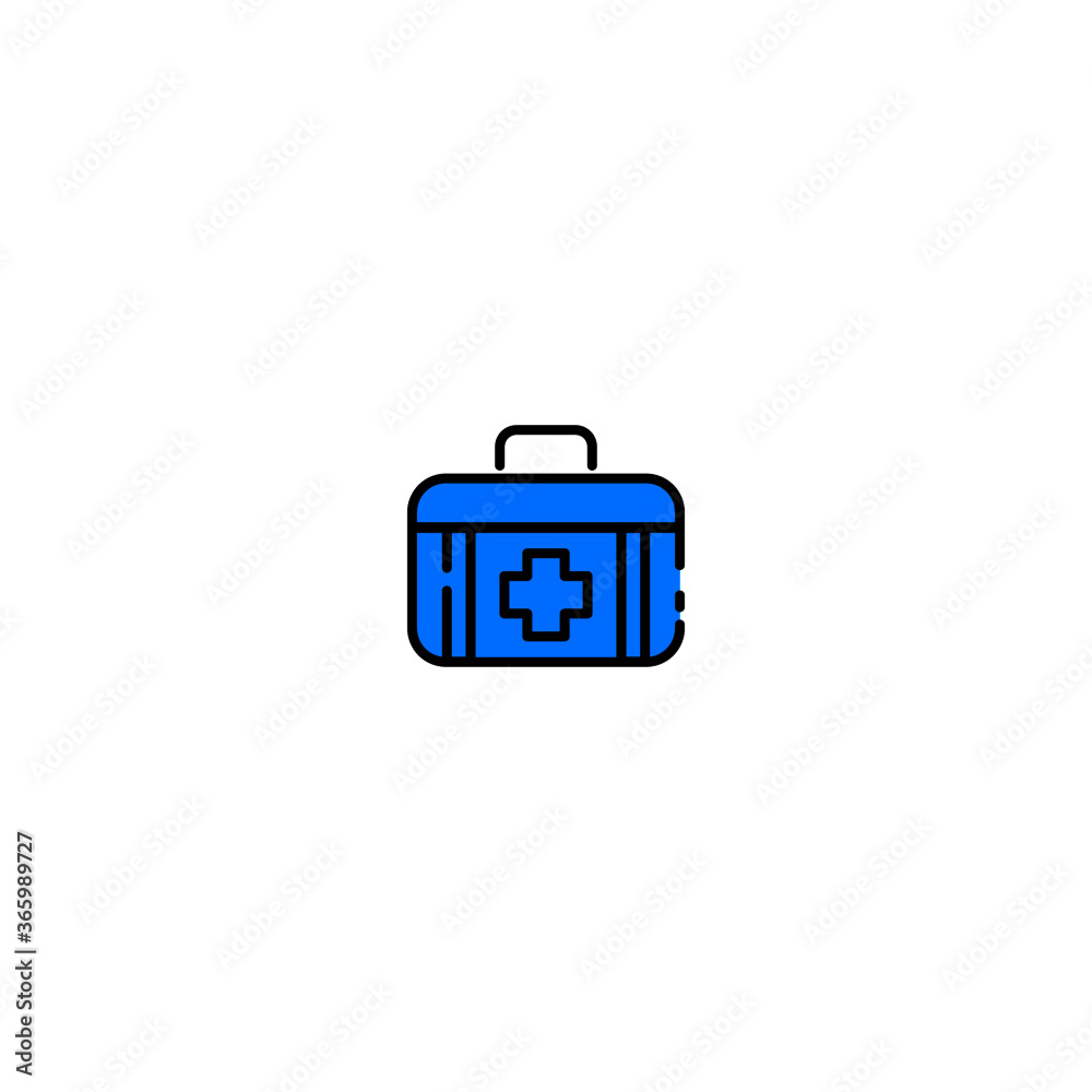 Medical bag icon.Vector illustration of medical bag Medical bag icon.Vector illustration of medical bag