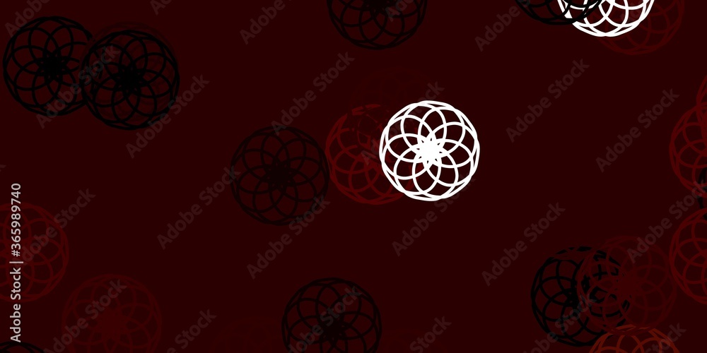 Light Green, Yellow vector pattern with spheres.