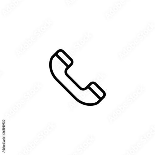 Hunting, call costumer service icon  in black line style icon, style isolated on white background
