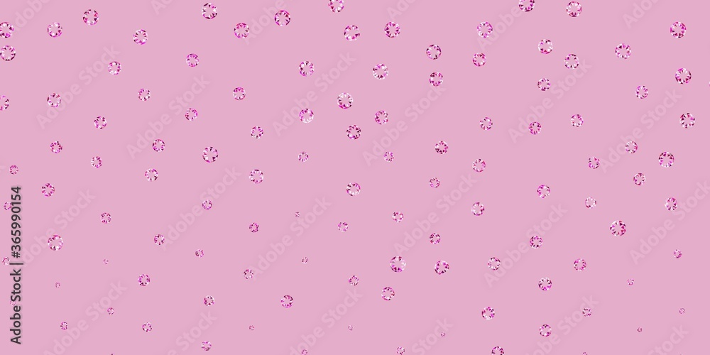 Light pink vector texture with disks.