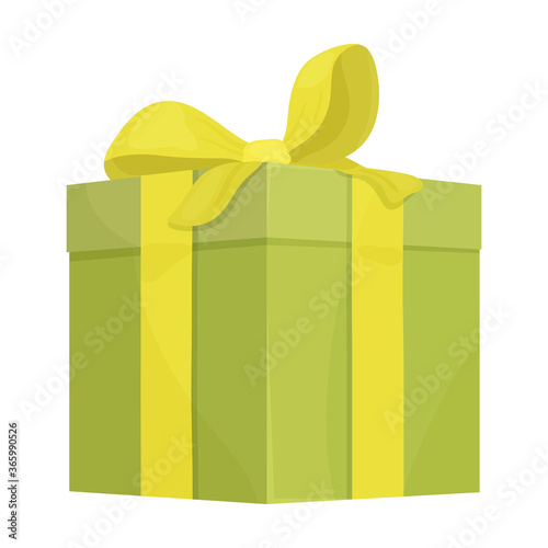 Giftbox cartoon vector of icon.Isolated illustration cartoon of box gift on white background.Vector icon of giftbox for present .