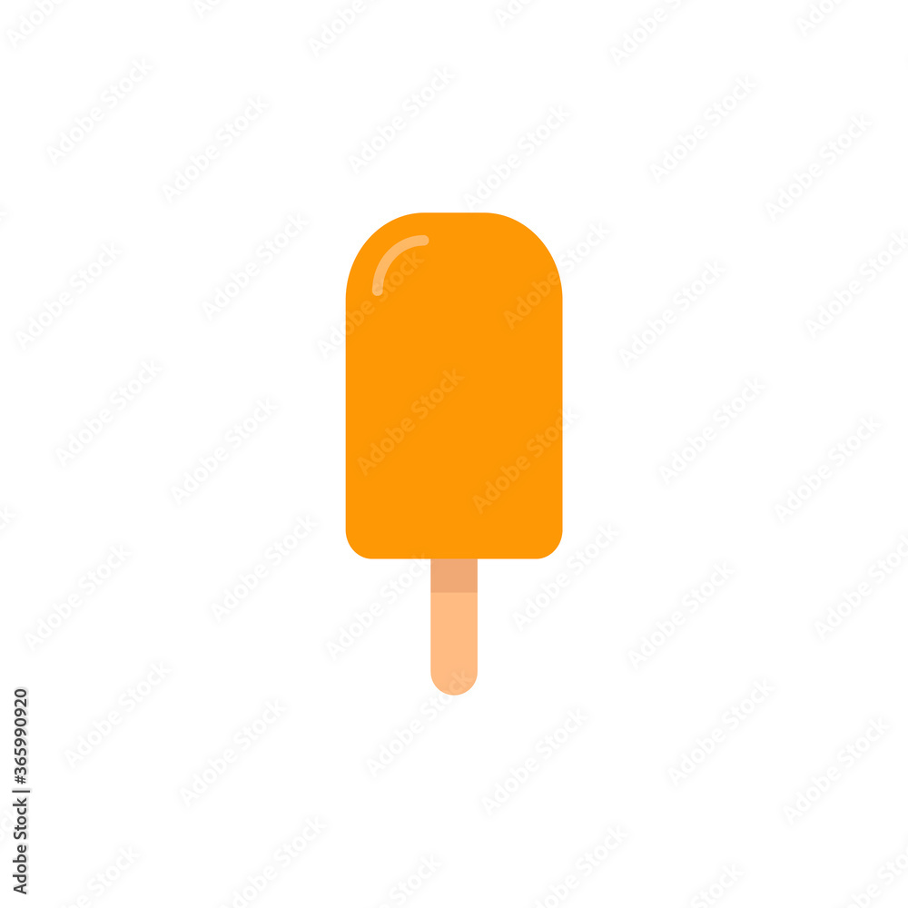 Ice cream flat, sweet food icon, vector illustration isolated on white background Ice cream flat, sweet food icon, vector illustration isolated on white background
