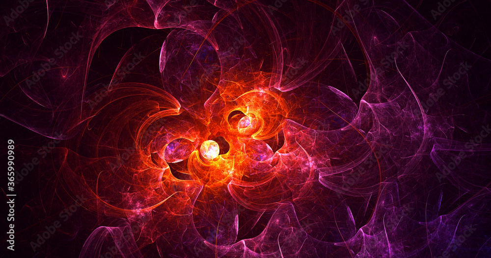 3D rendering abstract colorful fractal light background 3D rendering abstract colorful fractal light background