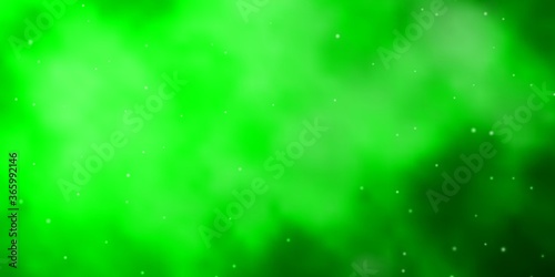 Light Green vector layout with bright stars. Decorative illustration with stars on abstract template. Pattern for wrapping gifts.