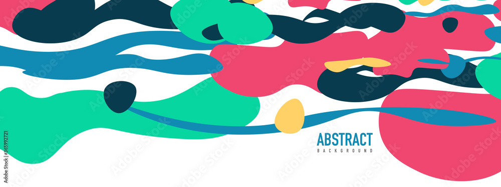 Trendy liquid style shapes abstract design, dynamic vector background for placards, brochures, posters, web landing pages, covers or banners Trendy liquid style shapes abstract design, dynamic vector background for placards, brochures, posters, web landing pages, covers or banners