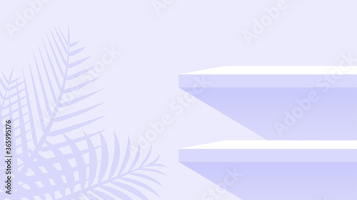 wood plank shelf on wall purple pastel soft color, modern shelf for display show on space wall room, cute and chic counter desk panel for decoration, empty table top panel for background copy space
