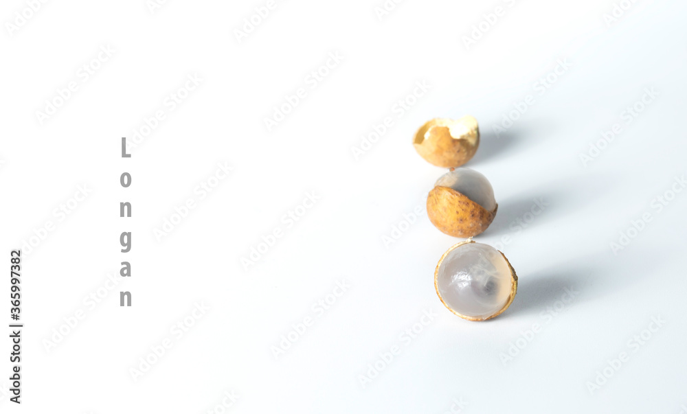 longan fruit isolated on white background. longan fruit isolated on white background.