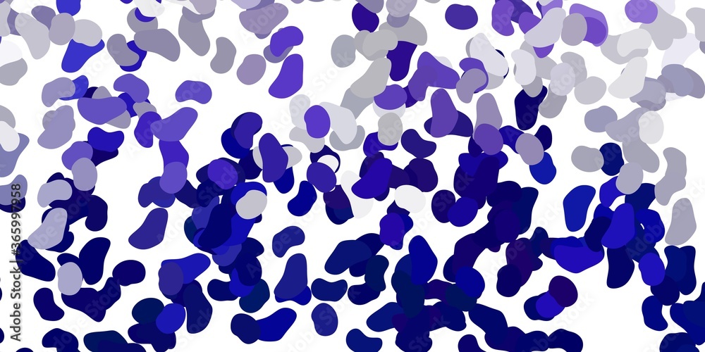 Light purple vector background with random forms.