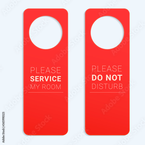 Do not disturb sign template. Door handle hanger