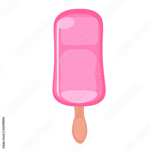 vector illustrations with ice cream. Cartoon style. Can be used for icons or stickers. summer dessert.