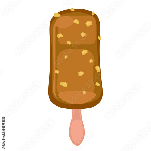 vector illustrations with ice cream. Cartoon style. Can be used for icons or stickers. summer dessert.