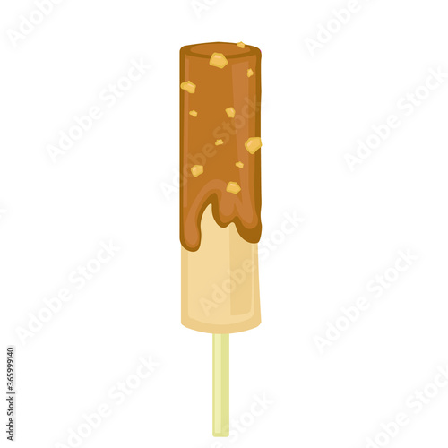 vector illustrations with ice cream. Cartoon style. Can be used for icons or stickers. summer dessert.