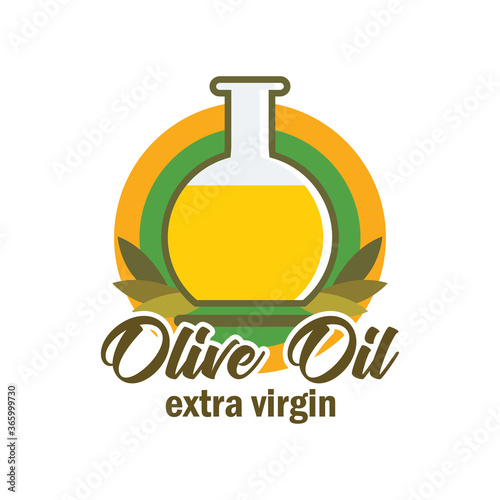 olive oil logo with text space for your slogan tag line, vector illustration