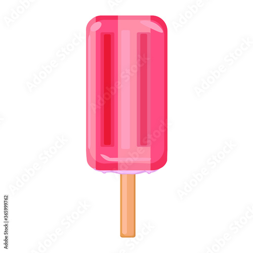 vector illustrations with ice cream. Cartoon style. Can be used for icons or stickers. summer dessert.