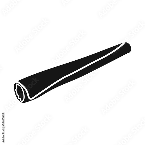 Isolated object of cigarette and drug symbol. Web element of cigarette and tobacco stock vector illustration.