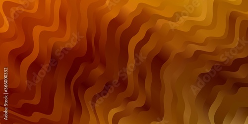 Light Orange vector background with bent lines. Abstract gradient illustration with wry lines. Pattern for websites, landing pages.