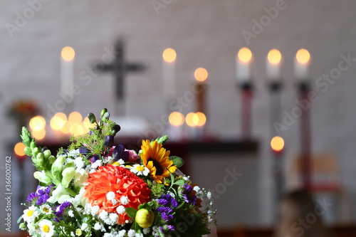 Gottesdienst in der Kirche photo