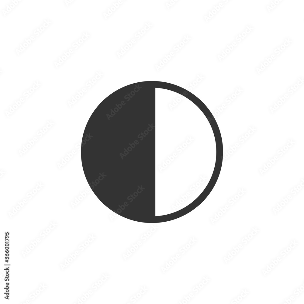 Half Moon icon. Astronomical symbol modern, simple, vector, icon for website design, mobile app, ui. Vector Illustration Half Moon icon. Astronomical symbol modern, simple, vector, icon for website design, mobile app, ui. Vector Illustration