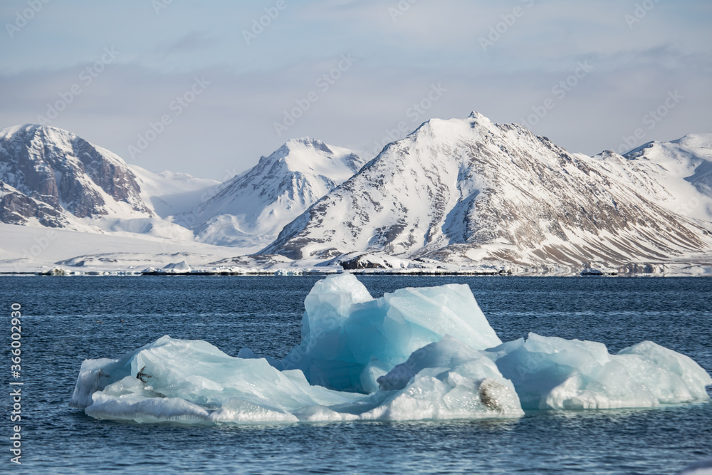 Lodowe formy południowego Spitsbergenu - obrazy, fototapety, plakaty 