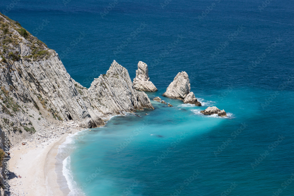 Conero park in region of Marches