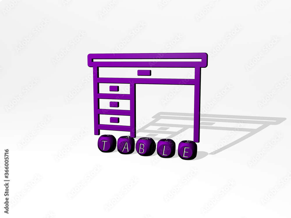 3D graphical image of table vertically along with text built by metallic cubic letters from the top perspective, excellent for the concept presentation and slideshows. background and wooden 3D graphical image of table vertically along with text built by metallic cubic letters from the top perspective, excellent for the concept presentation and slideshows. background and wooden