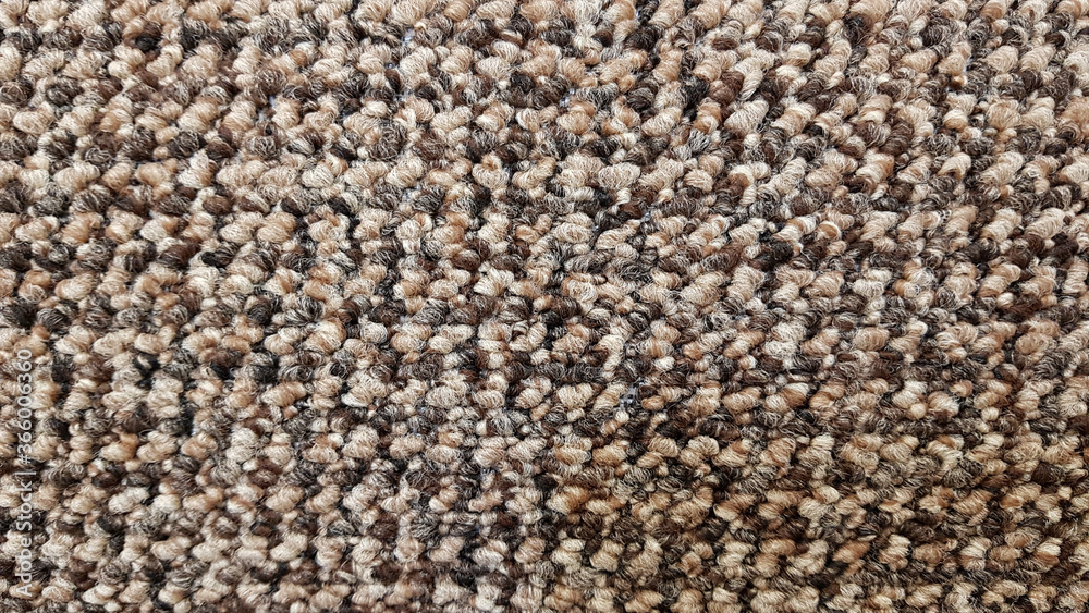 Fototapeta premium Carpet texture braided brown macro background
