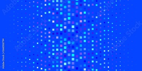Light Pink, Blue vector template in rectangles. Abstract gradient illustration with rectangles. Modern template for your landing page.