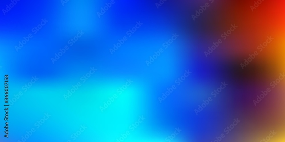 Light blue, yellow vector blurred template.