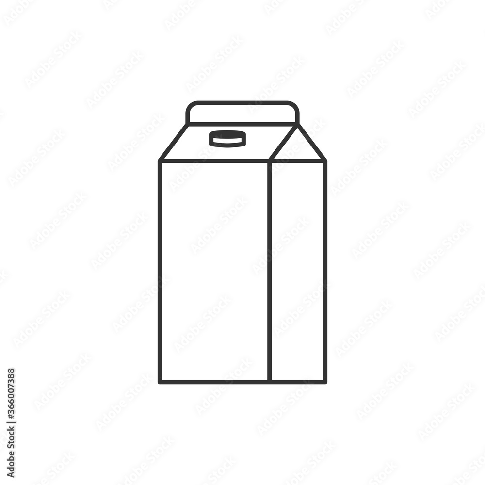 Milk box icon. Package symbol modern, simple, vector, icon for website design, mobile app, ui. Vector Illustration Milk box icon. Package symbol modern, simple, vector, icon for website design, mobile app, ui. Vector Illustration