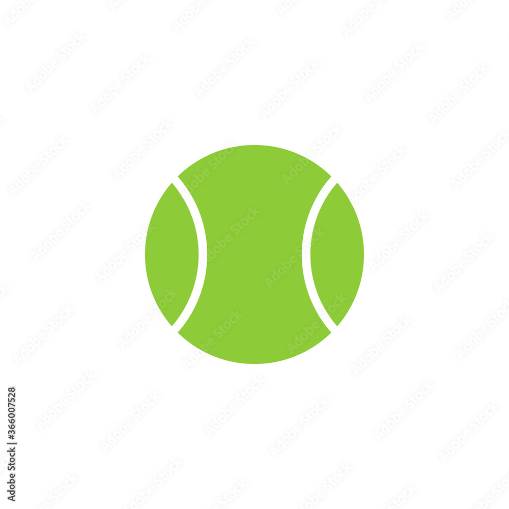 Tennis ball icon. Vector Illustration