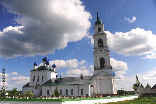 Beautiful russian church in Yaroslavskaya oblast, Russia photo