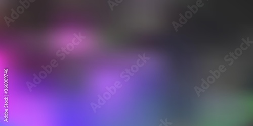 Dark multicolor vector blurred layout.