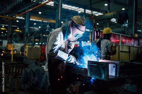 worker working in factory