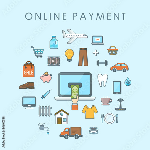 Online payment concept