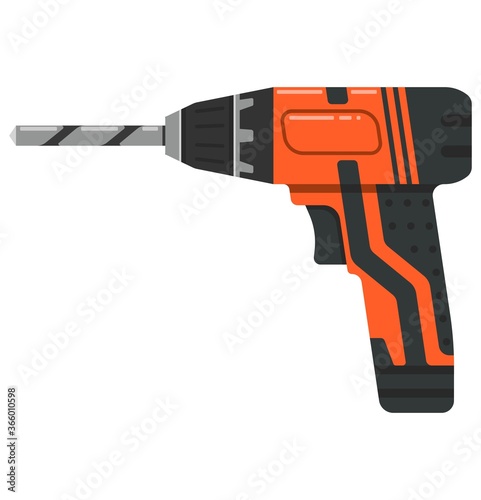 tool working joiner repairman orange screwdriver device