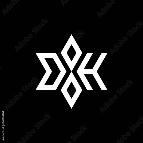 DH monogram logo with star shape and luxury style