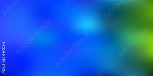 Light blue, green vector blur layout.