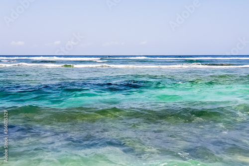 View on Melasti beach on Bali, Indonesia